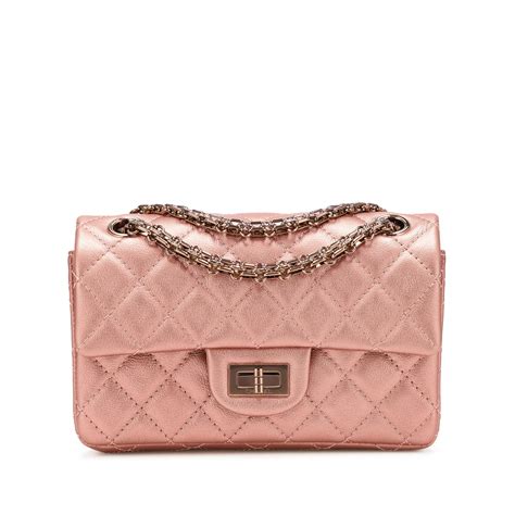 chanel bag rose gold|chanel 11.12 bag price.